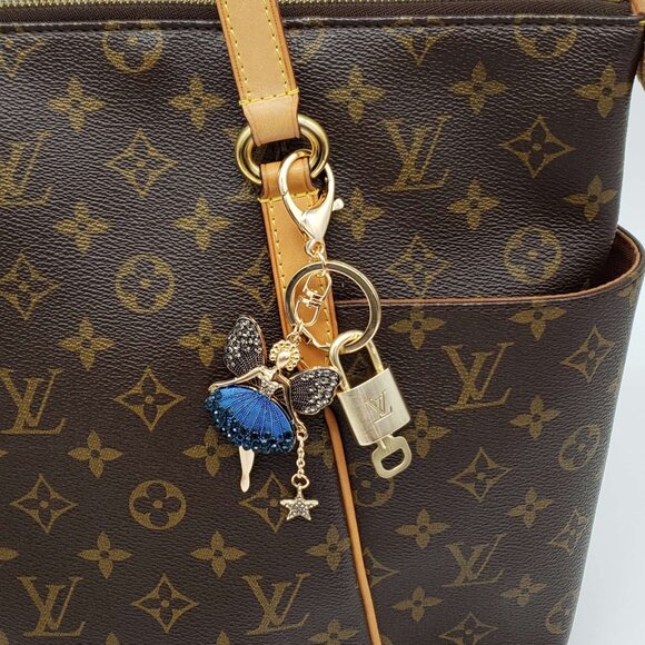Authentic Louis Vuitton Lock & Key with unbranded Bagcharm, Keycharm, Keychain - Picture 1 of 9